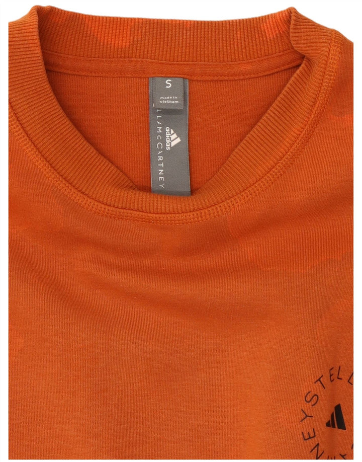 Maglietta Adidas da uomo vestibilità ampia, piccola, arancione