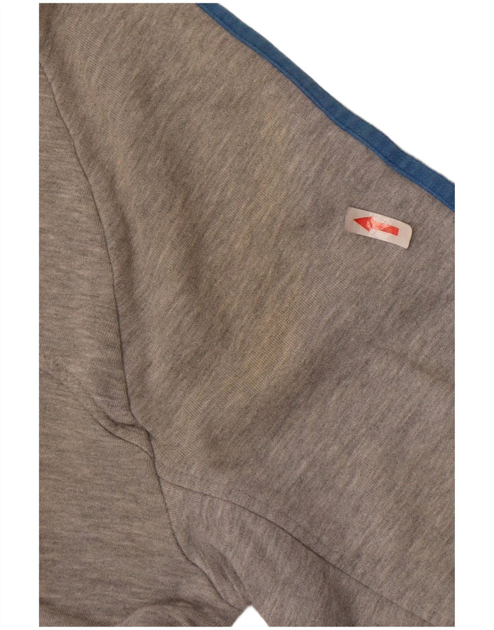 Felpa Adidas da uomo maglione piccolo grigio cotone screziato