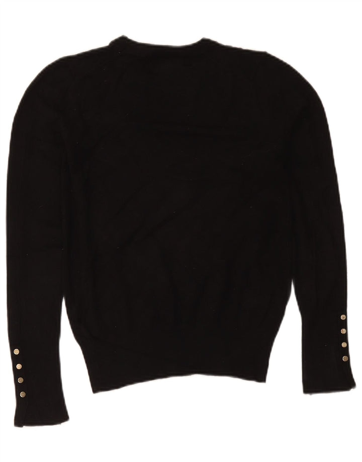 Maglione maglione girocollo da donna Zara UK 10 piccolo nero