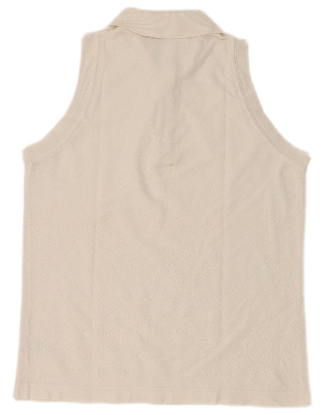 Polo senza maniche da donna Fila US 10 Large in cotone bianco