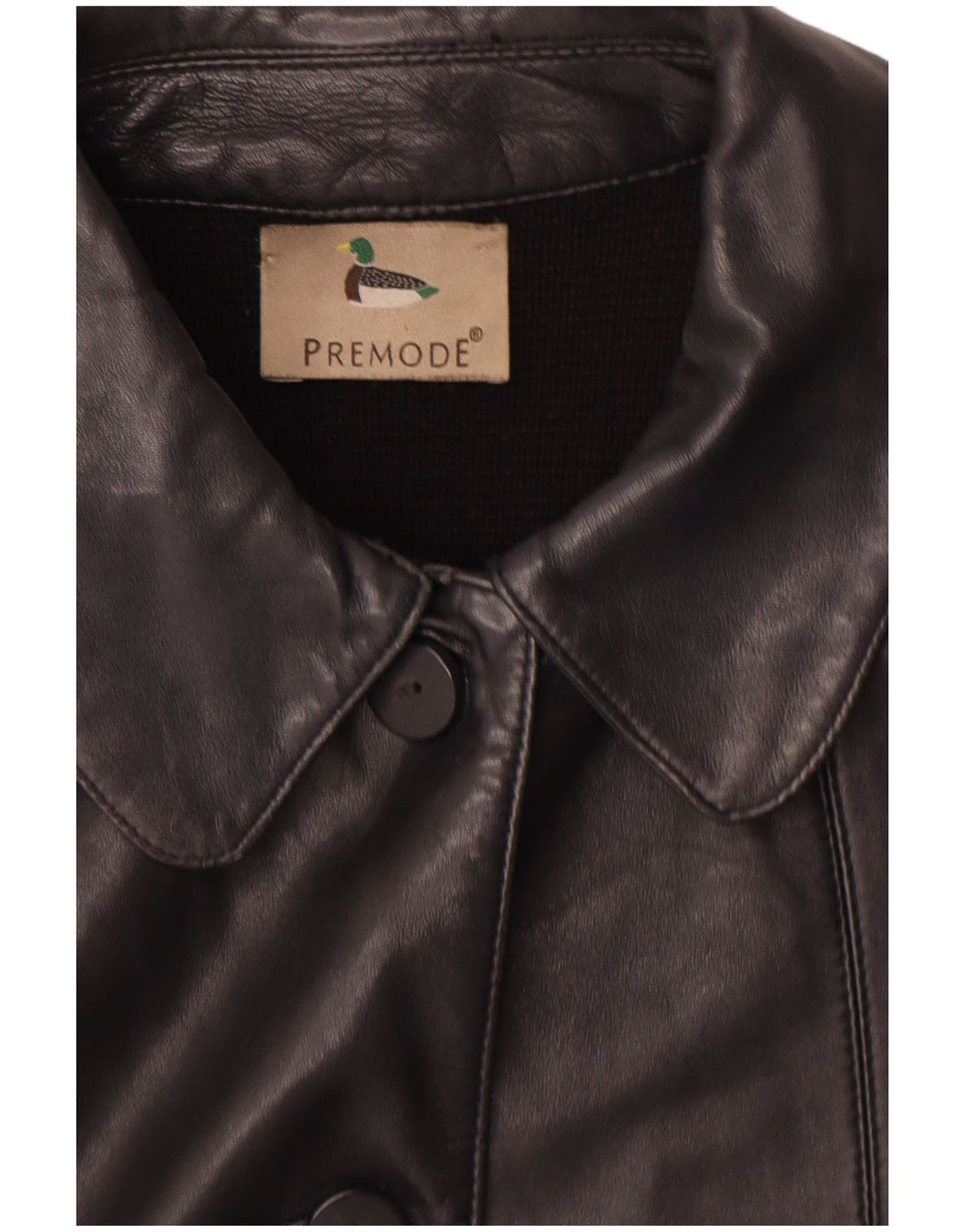 Giacca in pelle da donna Premode UK 12 pelle nera media