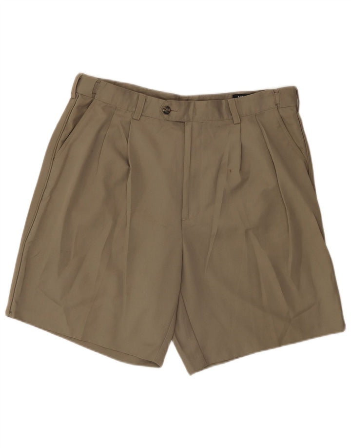 Pantaloncini chino da uomo Izod W36 Large in poliestere kaki