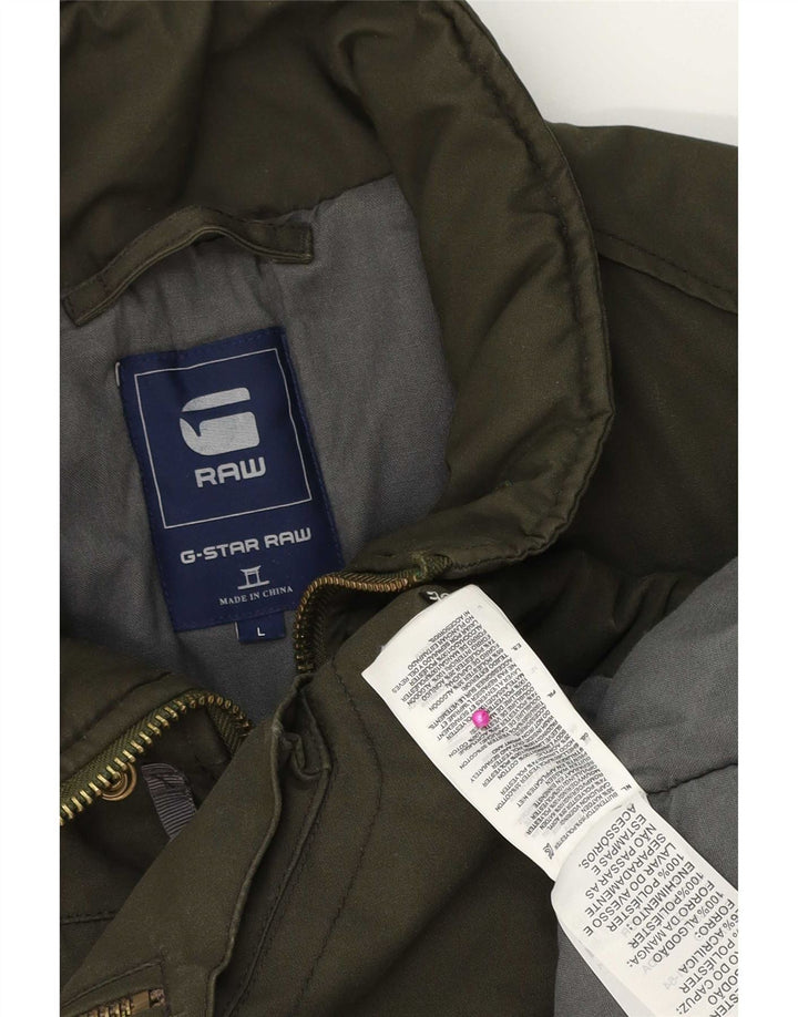 Giacca utility da uomo G-Star UK 40 Large Poliestere kaki