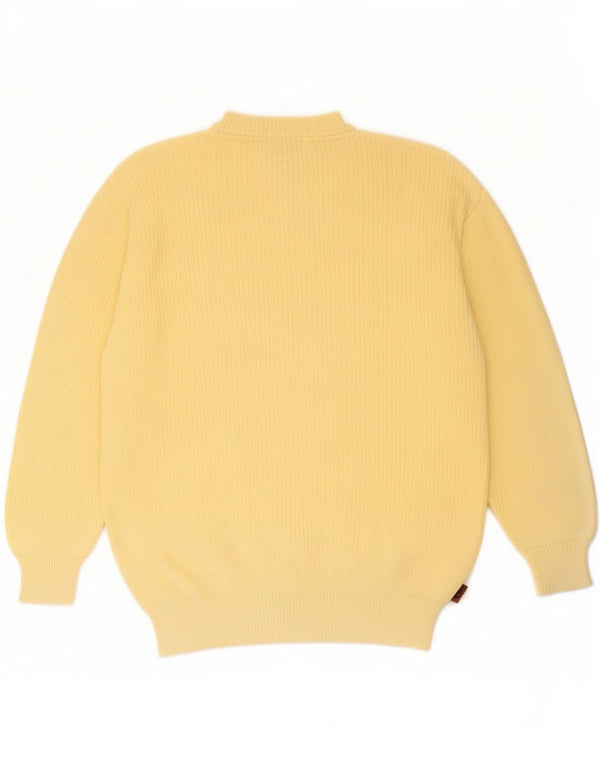 Maglione Fila Uomo Girocollo IT 50 Cotone Giallo Medio