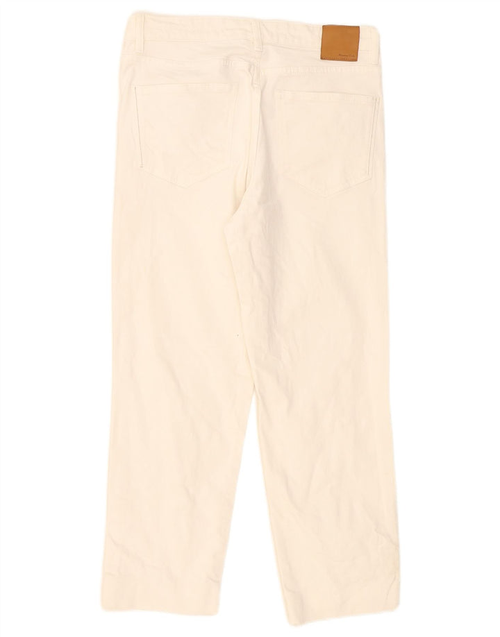 Jeans corti da donna Massimo Dutti EU 40 medio W30 L24 bianco