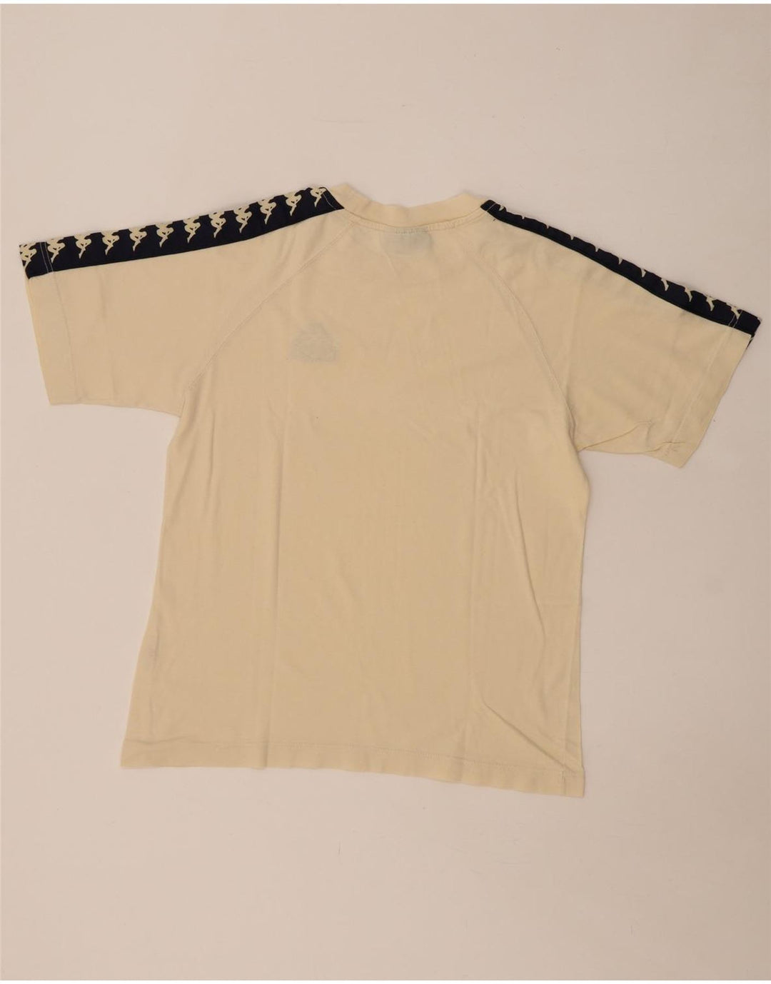 T-shirt grafica da uomo KAPPA Top piccola in cotone color block beige