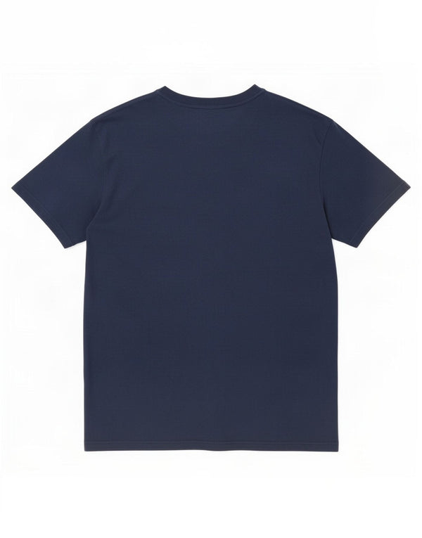 Ellesse T-shirt grafica da uomo regolare Top Large in cotone blu navy