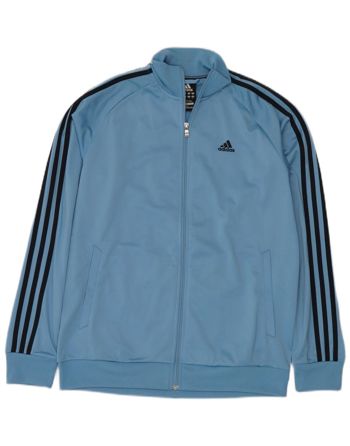 Giacca da tuta ADIDAS da ragazzo Clima 365 15-16 anni in poliestere blu