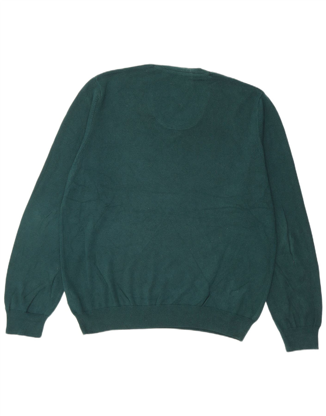 Maglione da uomo Marks & Spencer vestibilità regolare con scollo a V grande cotone verde
