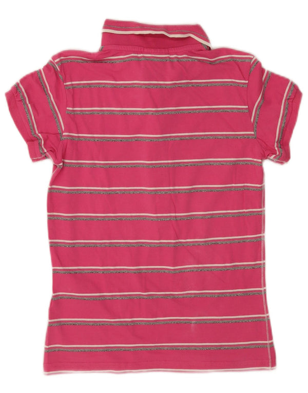 Polo da donna Champion Fit Heritage UK 14 cotone a righe rosa medio