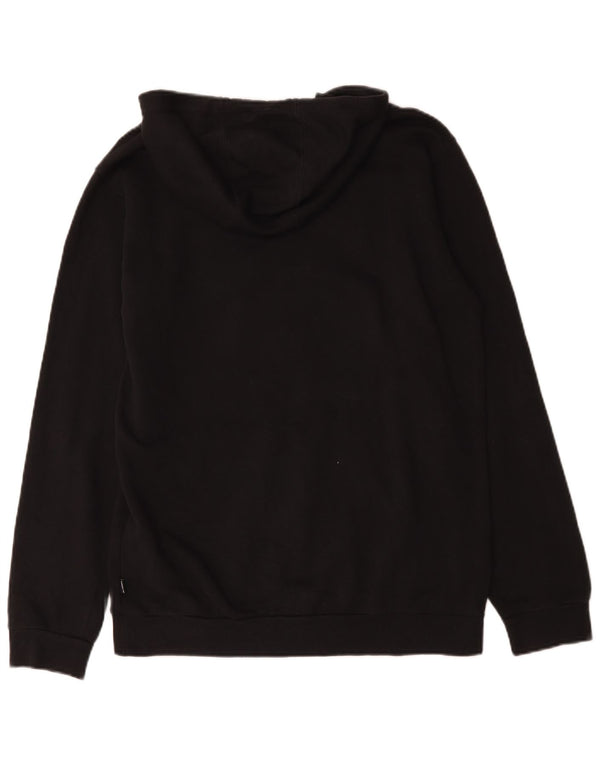 Adidas Mens Graphic Hoodie Jumper Medium Black Cotton