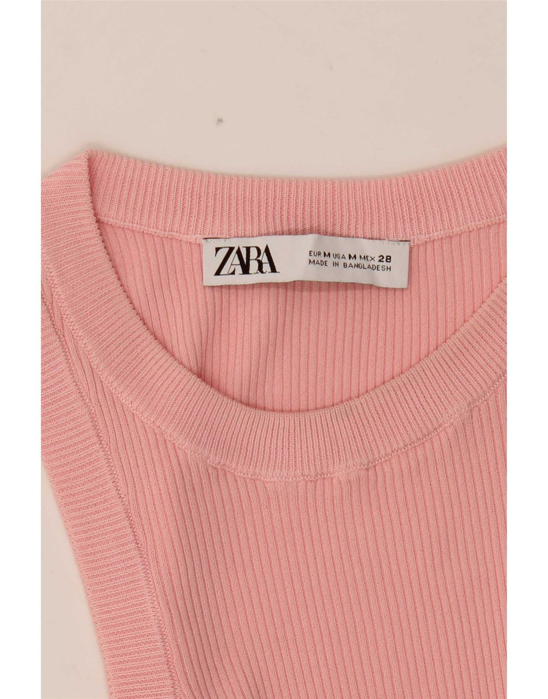 Canotta Donna Zara UK 12 Rosa Medio