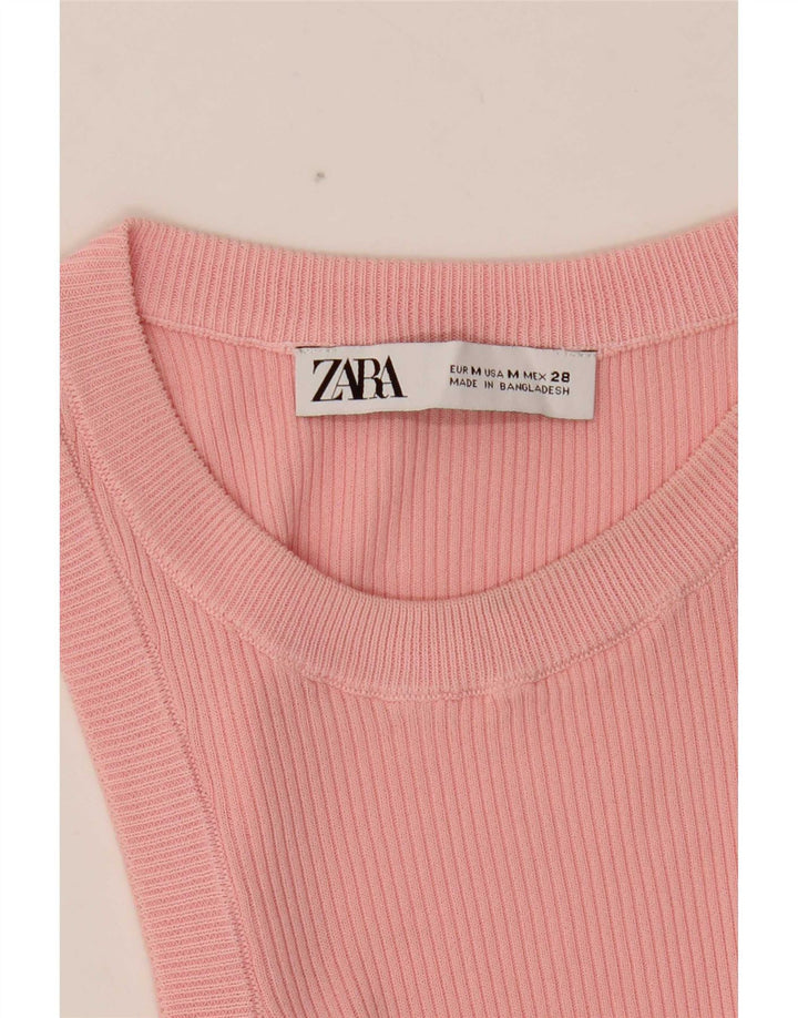 Canotta Donna Zara UK 12 Rosa Medio