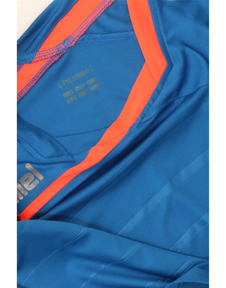 T-shirt grafica da uomo Hummel Top a righe blu grandi