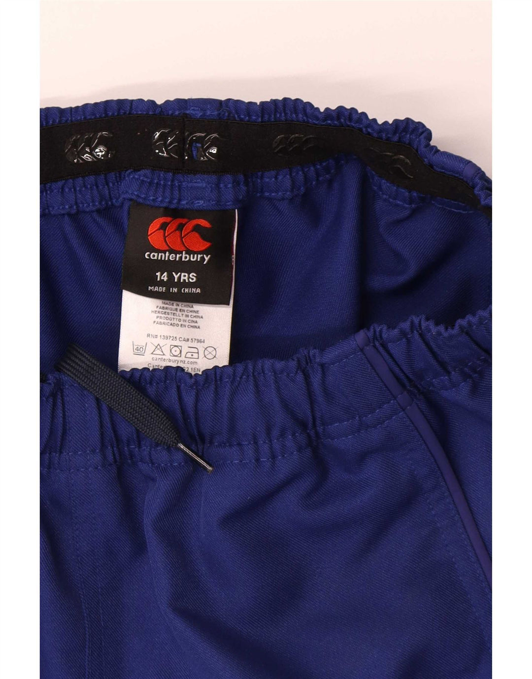 Pantaloncini sportivi da ragazzo Canterbury 13-14 anni in poliestere blu navy