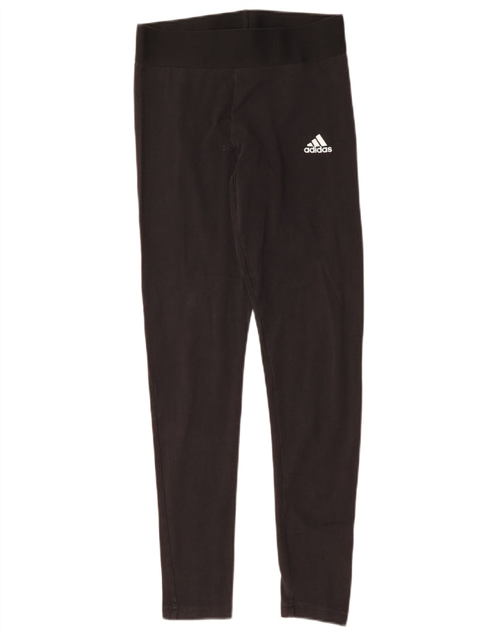 Leggings da donna ADIDAS UK 8/10 piccolo cotone nero