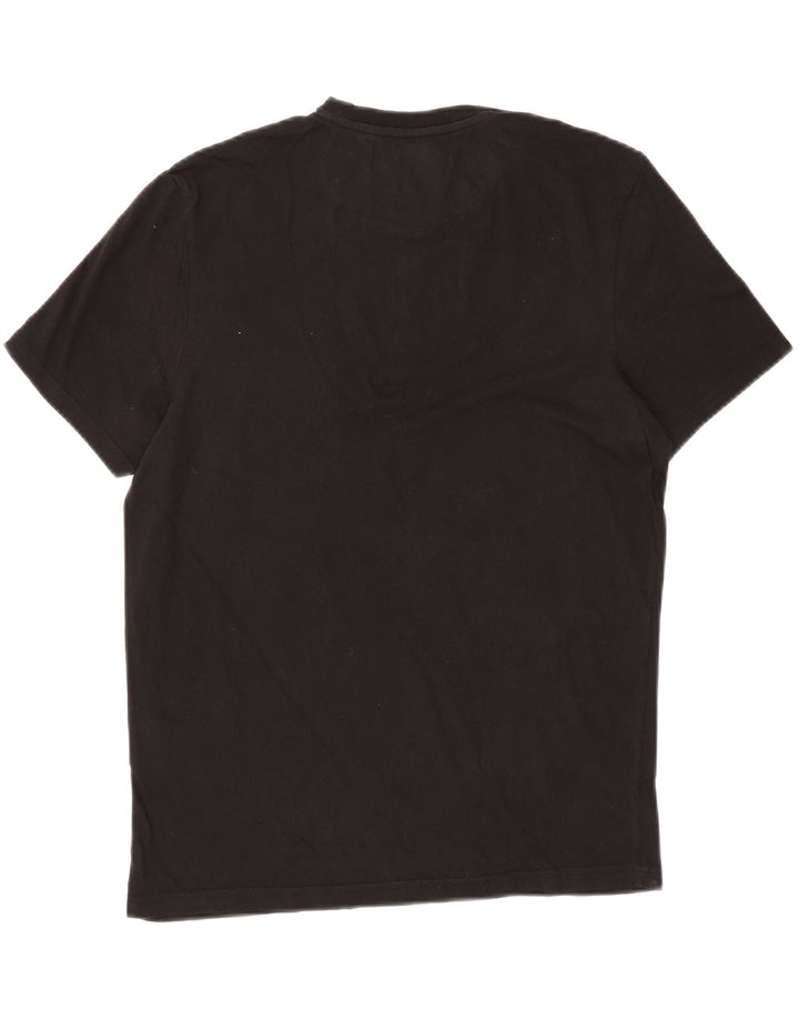 LYLE & SCOTT Mens T-Shirt Top Medium Black Cotton Vintage Lyle & Scott and Second-Hand Lyle & Scott from Messina Hembry 