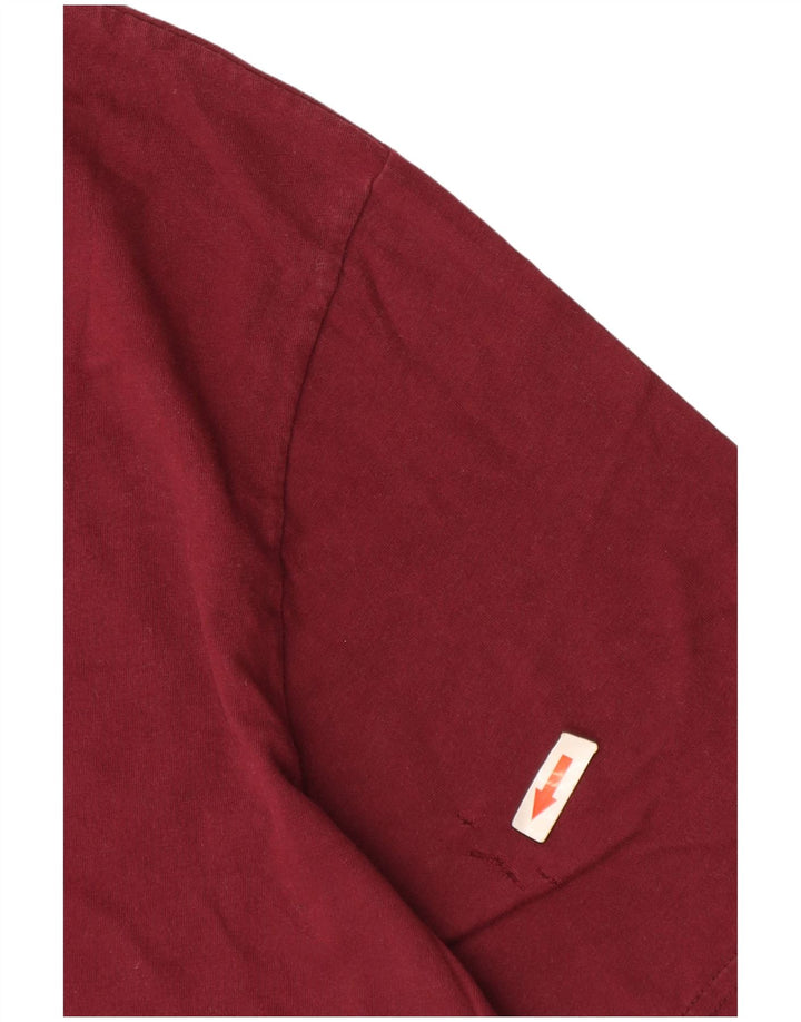 T-shirt grafica da uomo Converse Top grande in cotone bordeaux