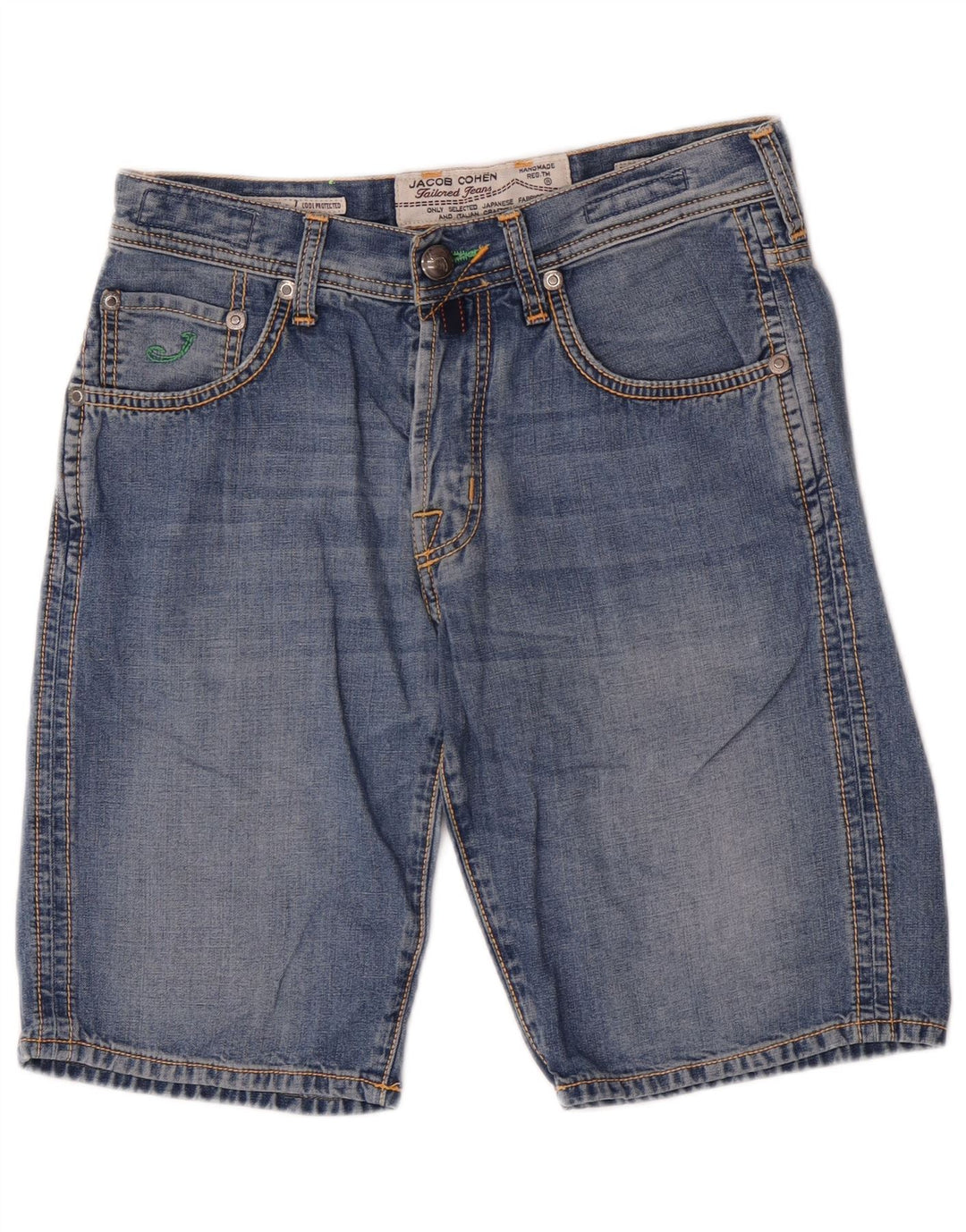Pantaloncini di jeans regolari da uomo Jack & Jones W32 cotone blu medio