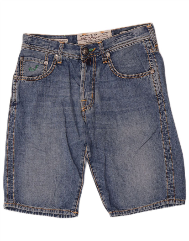 Pantaloncini di jeans regolari da uomo Jack & Jones W32 cotone blu medio