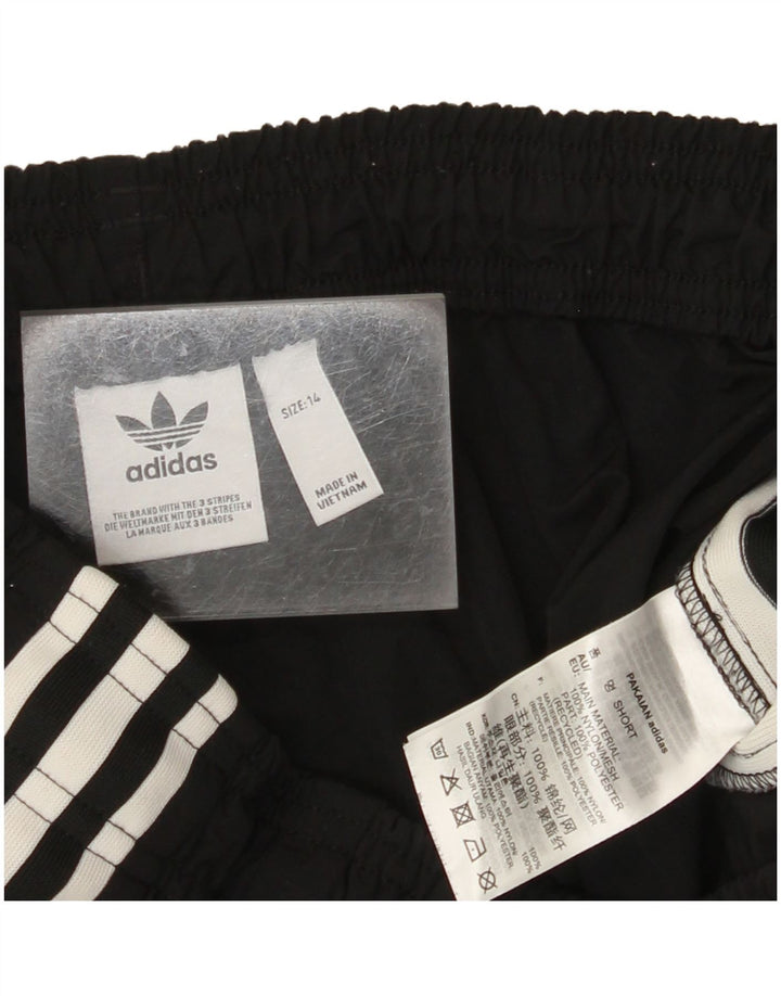 Pantaloncini sportivi ADIDAS da donna UK 14 nylon nero medio