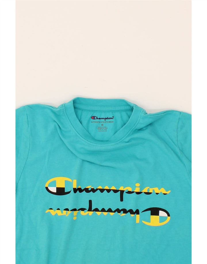 CHAMPION Boys Graphic T-Shirt Top 8-9 Years Medium  Blue Cotton Vintage Champion and Second-Hand Champion from Messina Hembry 