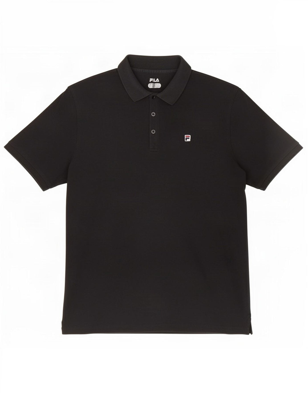 Polo da uomo Fila Large in cotone nero