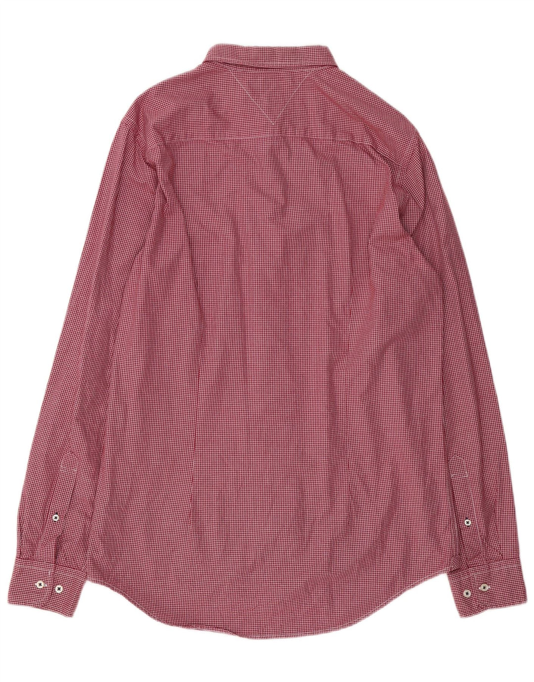 TOMMY HILFIGER Camicia slim fit da uomo in cotone a quadri rossi grandi