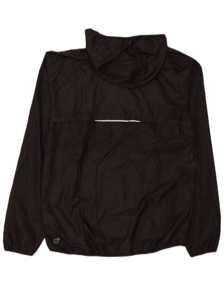 Giacca antipioggia con cappuccio da donna Puma UK 16 Large Nero Poliestere