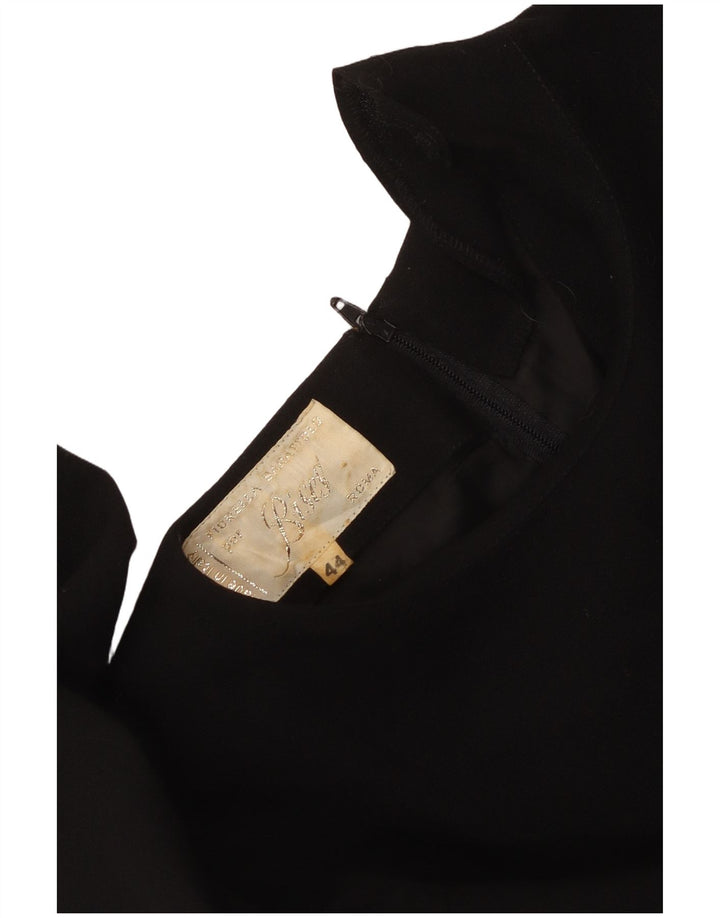 Abito vintage da donna a vita bassa IT 44 medio nero