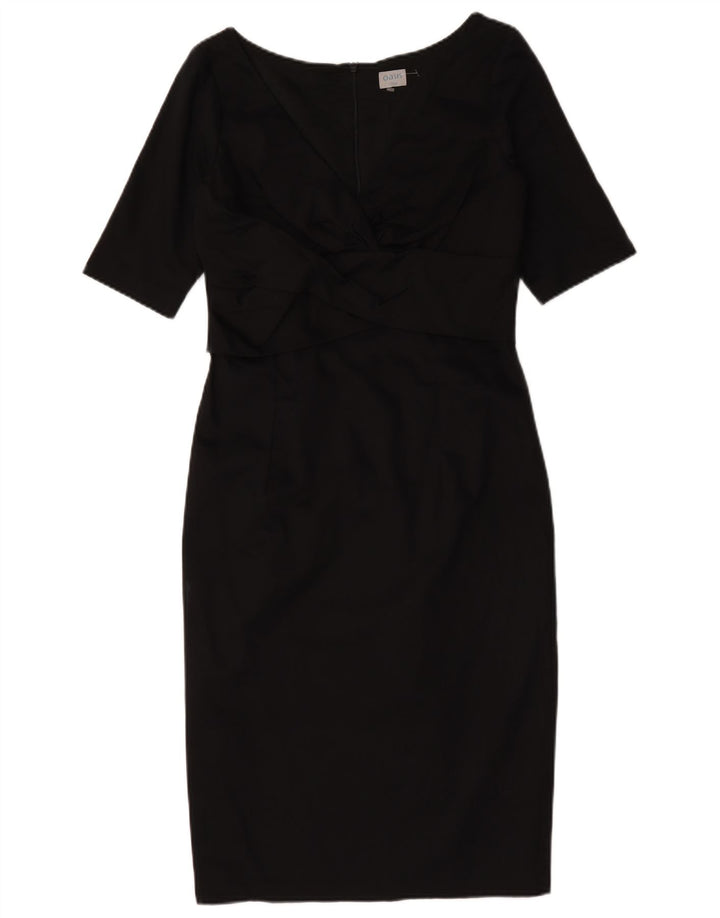 Abito tubino da donna Oasis UK 12 cotone nero medio