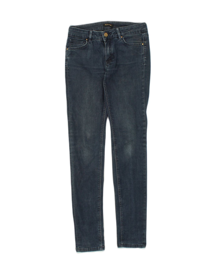 MASSIMO DUTTI Womens Skinny Jeans W26 L30 Navy Blue Cotton | Vintage Massimo Dutti | Thrift | Second-Hand Massimo Dutti | Used Clothing | Messina Hembry 
