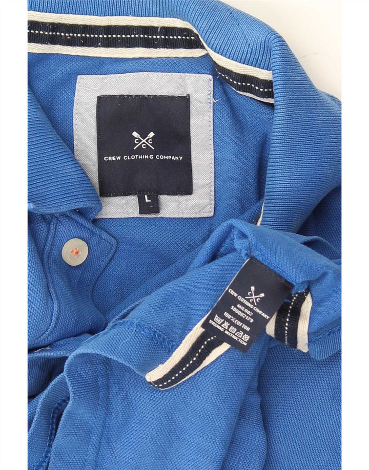 Crew Clothing Polo da uomo grande in cotone blu