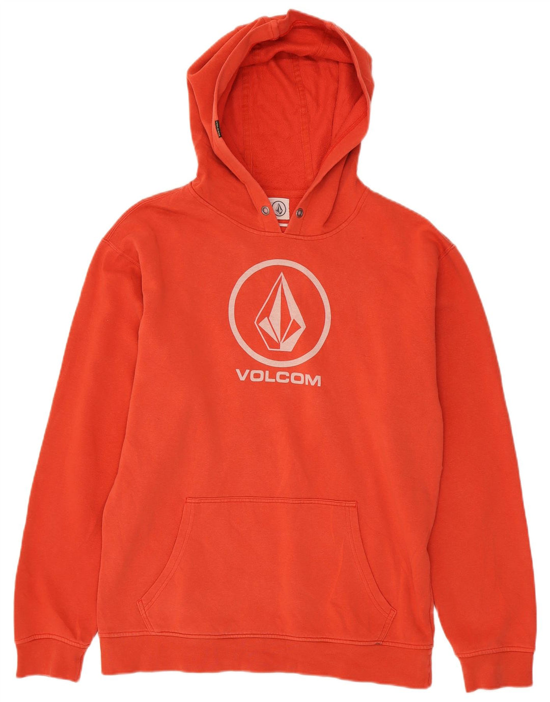 Felpa con cappuccio grafica da uomo Volcom grande arancione