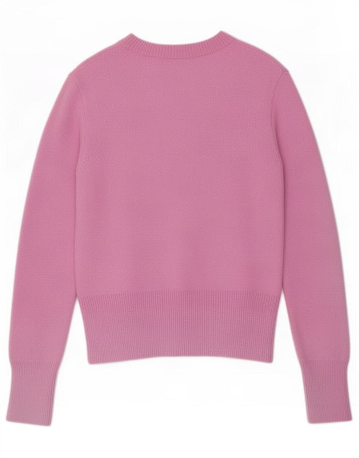 Maglione cardigan da donna Zara UK 12 poliammide rosa medio