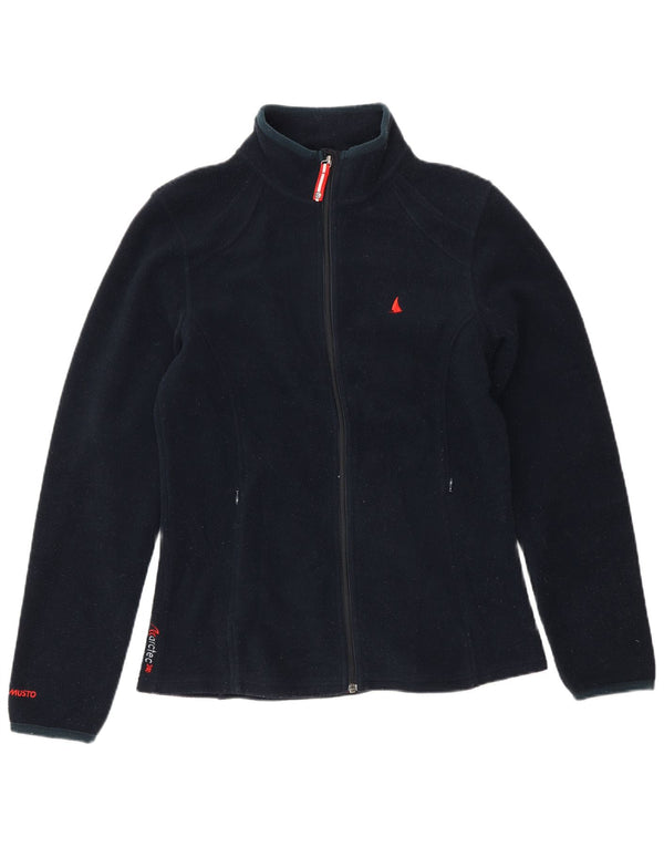 Giacca in pile da donna Musto UK 12 poliestere blu navy medio