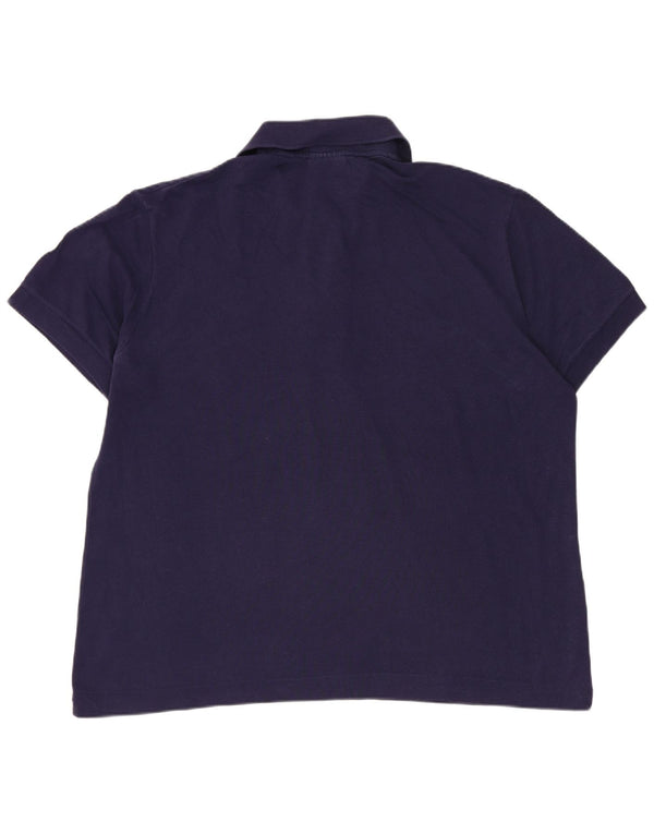 Polo da uomo Lacoste taglia 5 grande in cotone blu navy
