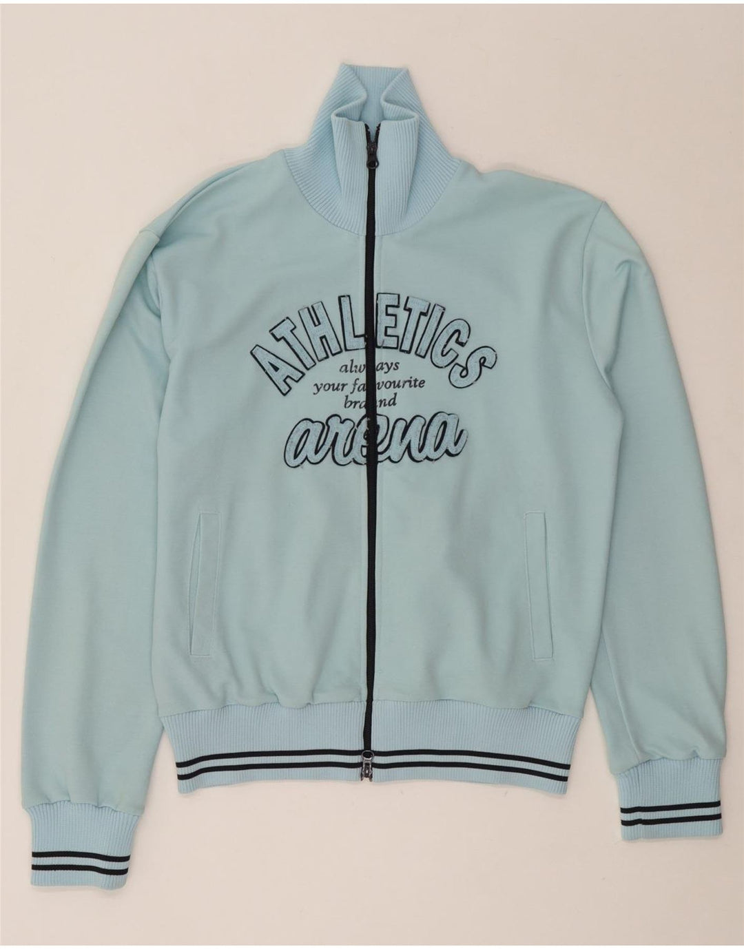 Giacca da ginnastica grafica da donna Arena Top in poliestere blu medio