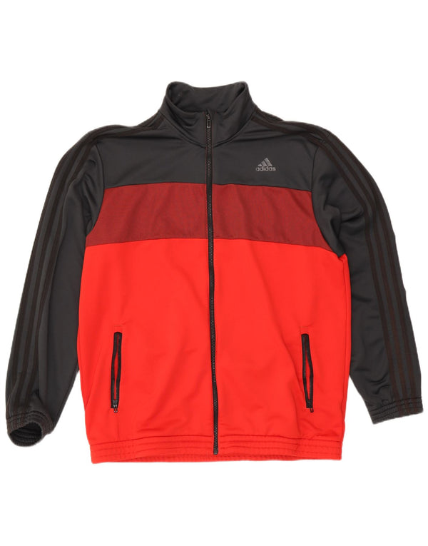Giacca da tuta da uomo Adidas Climalite UK 48/54 XL Black Colourblock