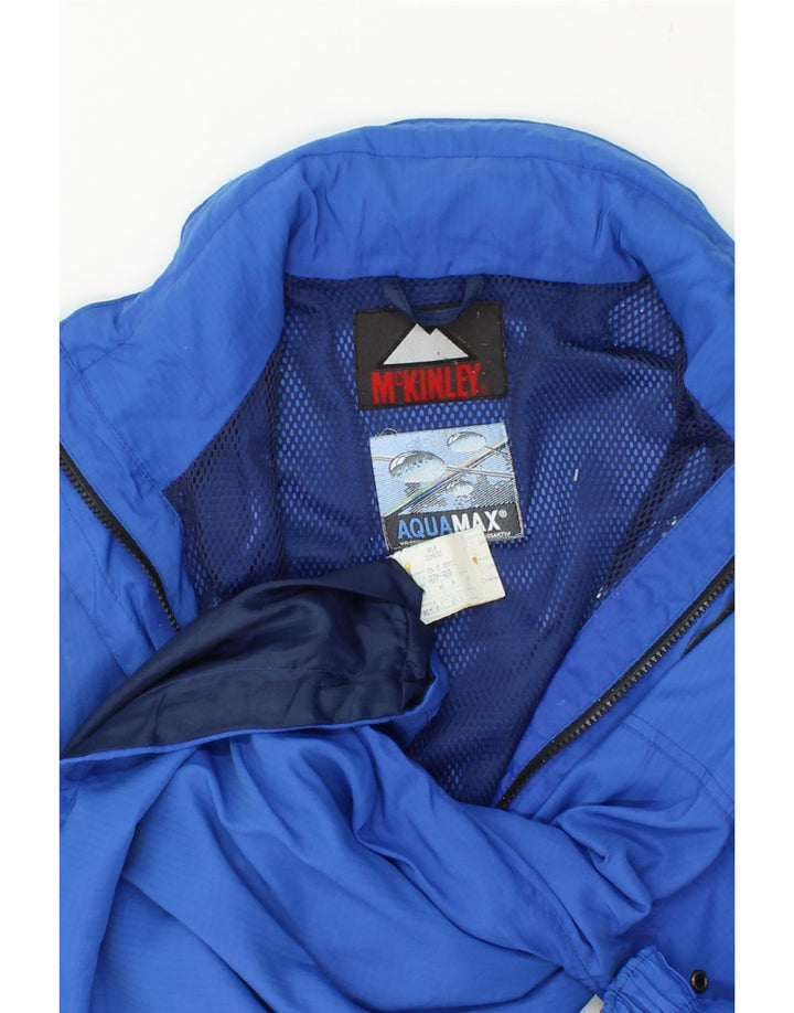MCKINLEY Mens Rain Jacket UK 38 Medium Blue Polyester Vintage McKinley and Second-Hand McKinley from Messina Hembry 