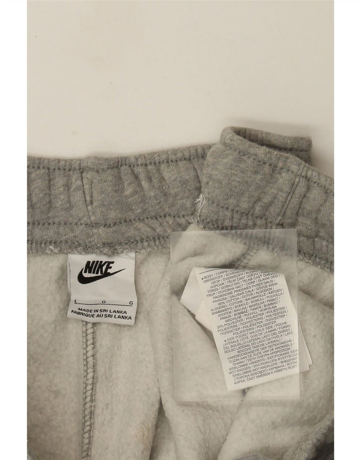 Pantaloni da tuta da uomo Nike Large in cotone chiazzato grigio