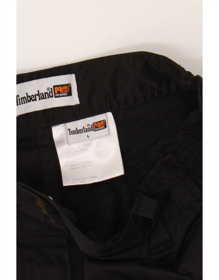 Pantaloni cargo dritti da uomo Timberland Large W36 L28 poliestere nero