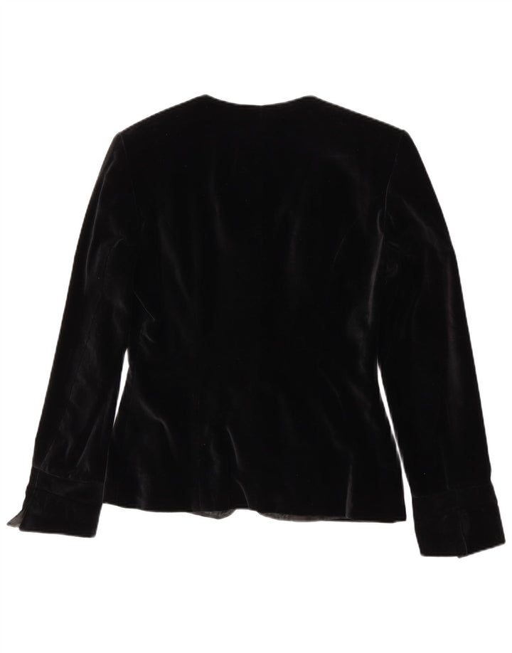 Set gonna da donna in velluto a 2 pezzi a 4 bottoni Superior IT 42 medio W28 nero