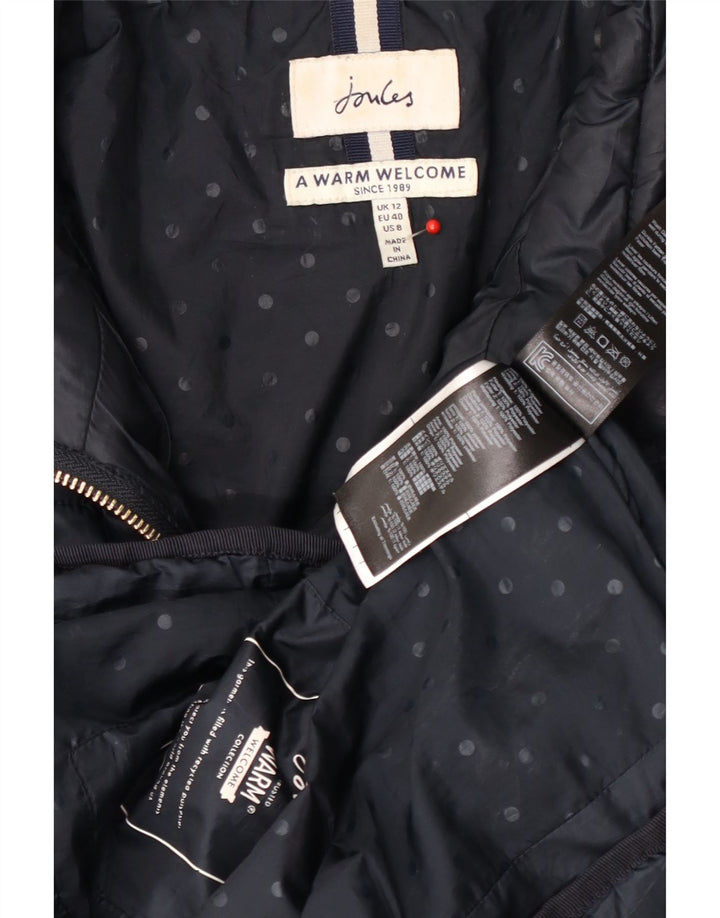 Giacca imbottita da donna Joules UK 12 poliestere medio blu navy