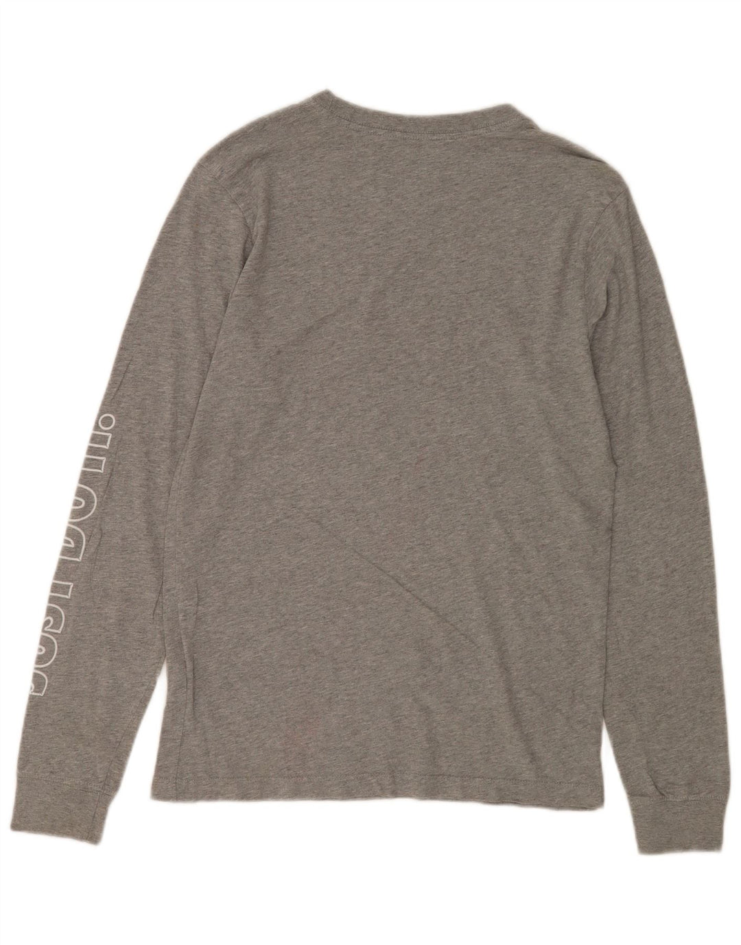 Nike Top con grafica da uomo a maniche lunghe in cotone chiazzato grigio piccolo