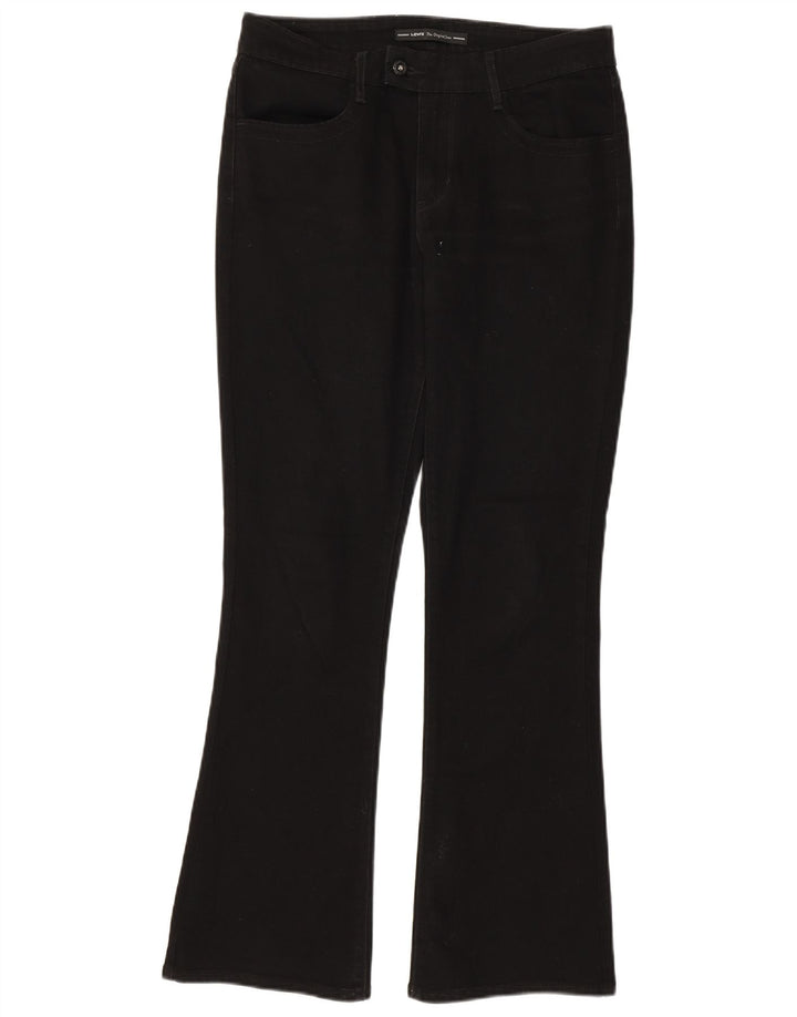 Jeans Bootcut da donna Levi's US 10 Large W32 L31 cotone nero