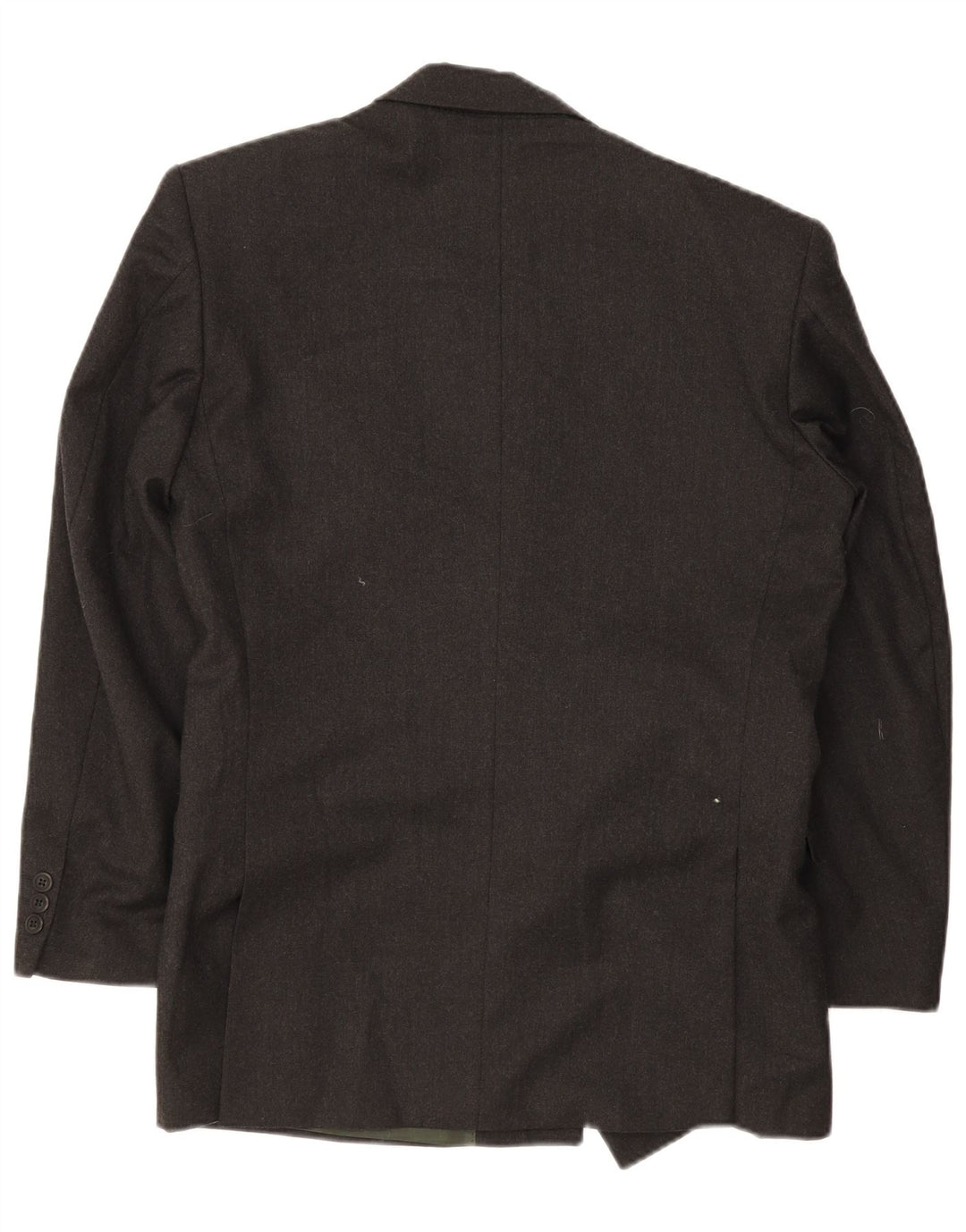 Giacca blazer doppiopetto vintage da uomo IT 46 piccola in lana nera