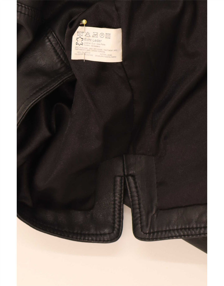 Gilet in pelle da uomo Barnardo medio nero