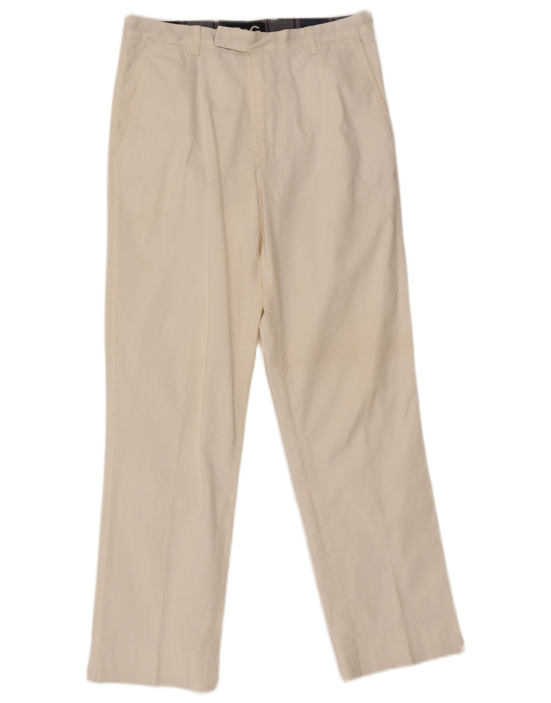 Pantaloni da abito dritti da donna Dolce & Gabbana W30 L27 bianchi