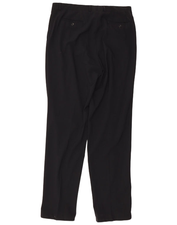 Pantaloni da abito dritti da uomo Armani W34 L36 neri